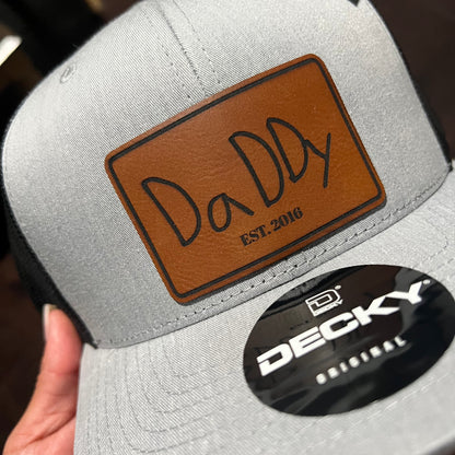 Custom Leather Patch Hat