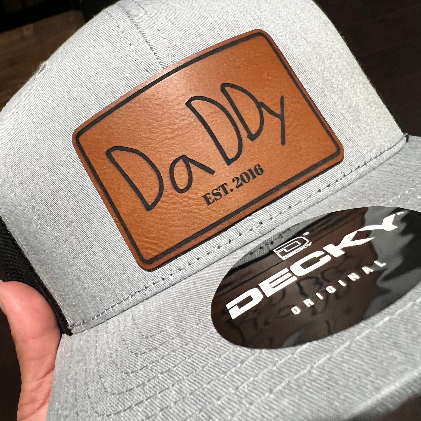 Custom Leather Patch Hat