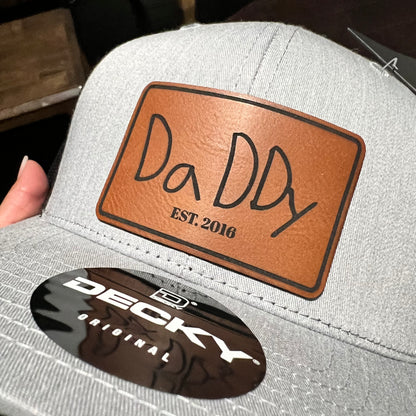 Custom Leather Patch Hat