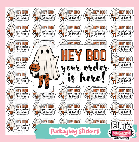 Hey Boo Packaging Stickers