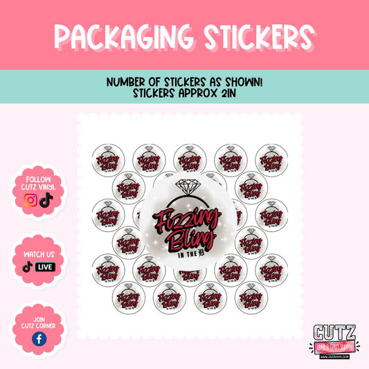 2in Round Packaging Stickers