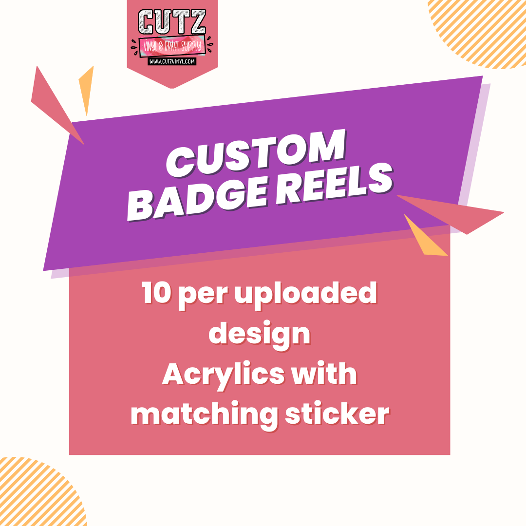 Custom Badge Reels 10pc